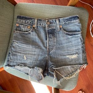 Levi's High-Waisted Wedgie Shorts